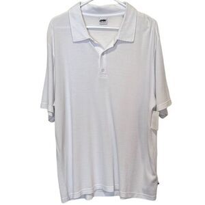 NNO7 no nationality men's shirt Size XXL white textured polo minimalist NWT‎